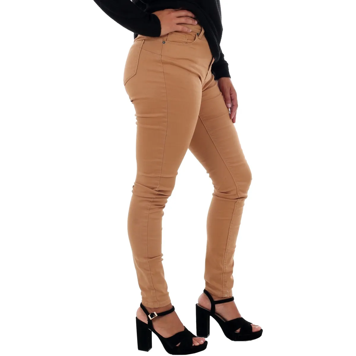 10210798 VMHOT SEVEN MR SLIM PUSH UP PANTS TOBACCO BROWN