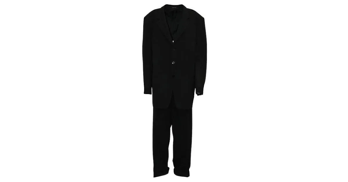 Armani Traje negro texturizado de Armani Collezioni x Syd Jerome 