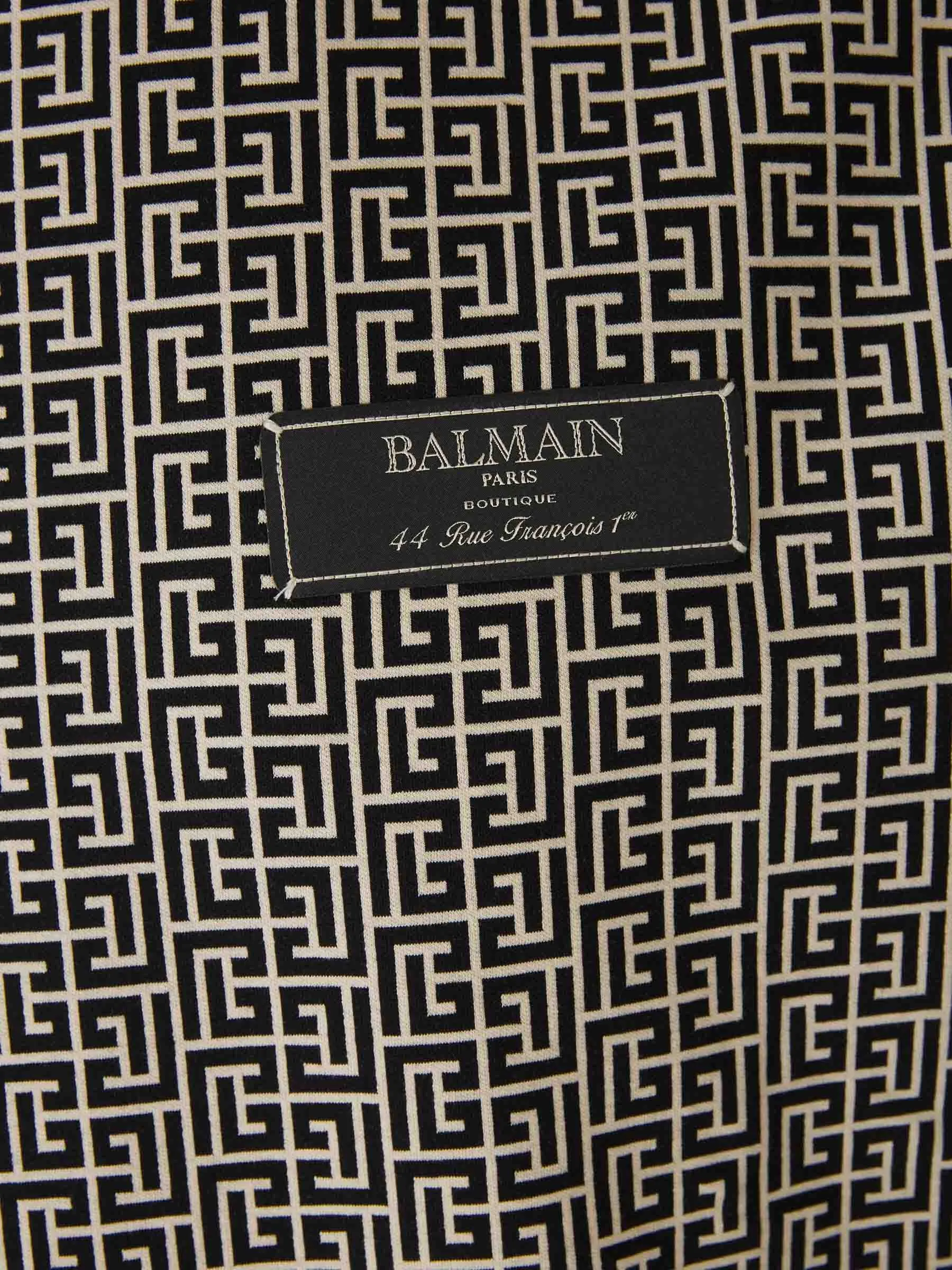 Balmain Camiseta Monograma Algodón
