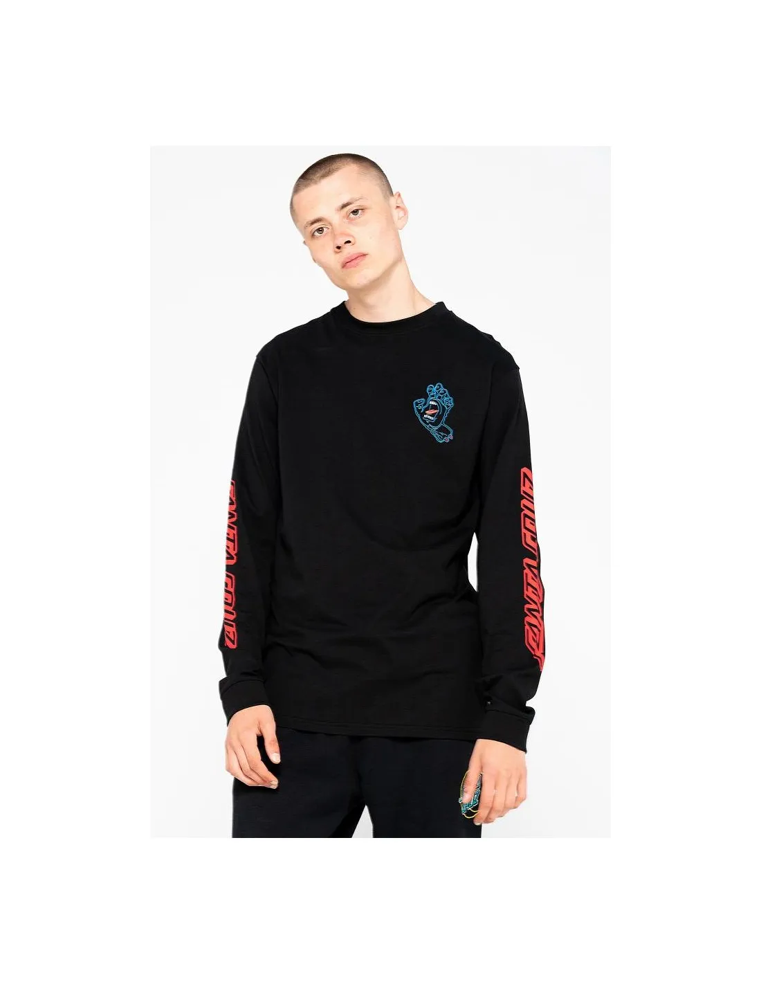 Camiseta de manga larga SANTA CRUZ Void Hand - Negra