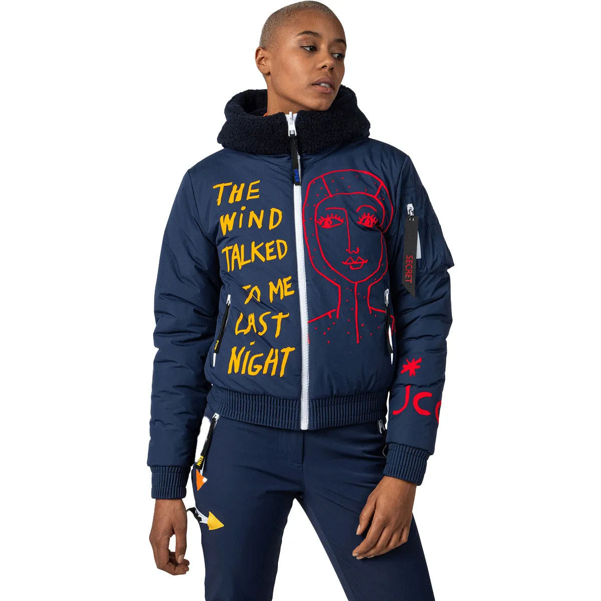 Chaqueta Mujer W Yety Fleecy Bomber Jkt Rossignol Azul
