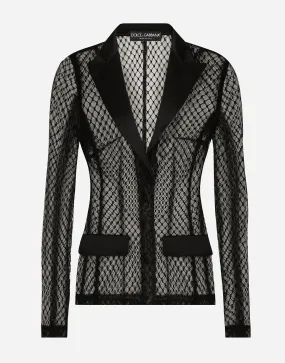 Dolce & Gabbana Single-breasted Mesh Jacket