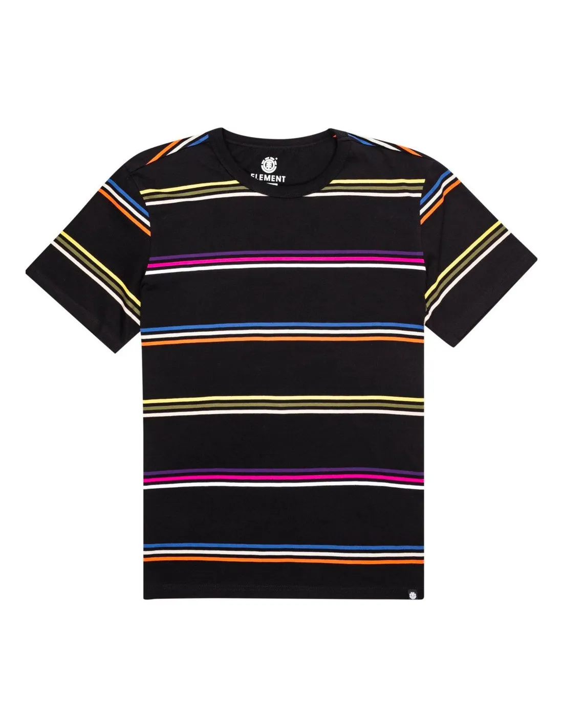 ELEMENT Willow Stripe - Negro Flint - Camiseta