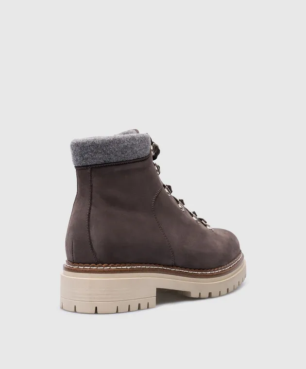 Enrico Mandelli Brown nubuck boots