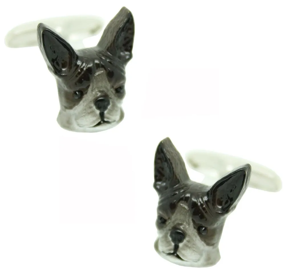 Gemelos para camisa Boston Terrier