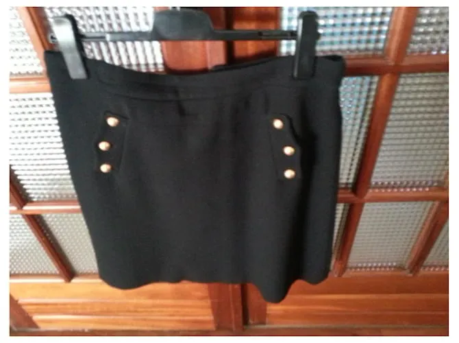 Gerard Darel traje de falda a cuadros Negro 
