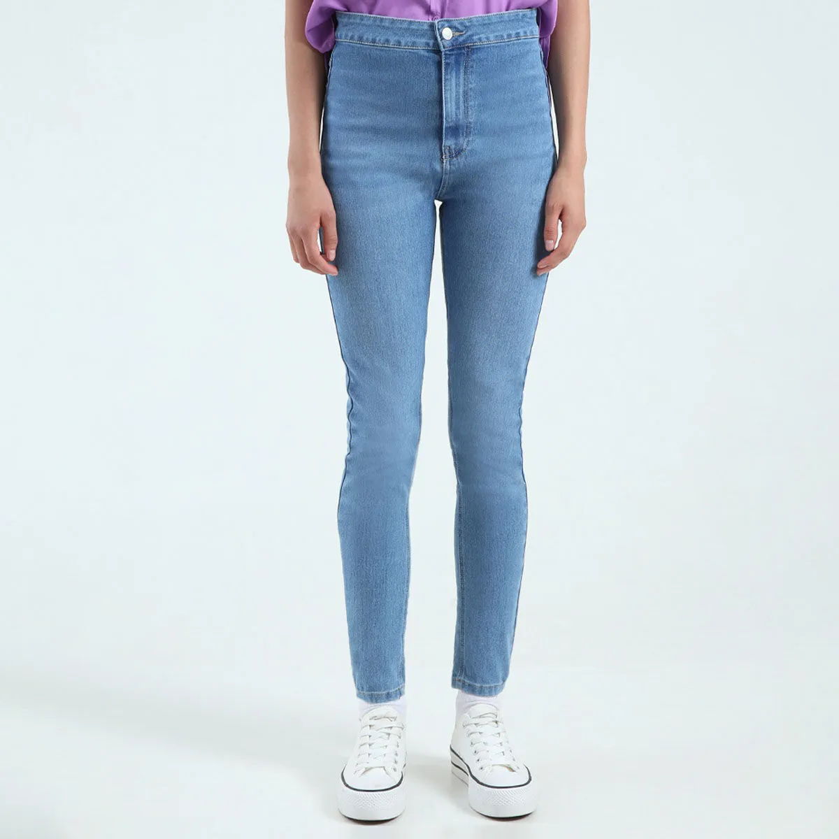 Jean Skinny Tiro Alto