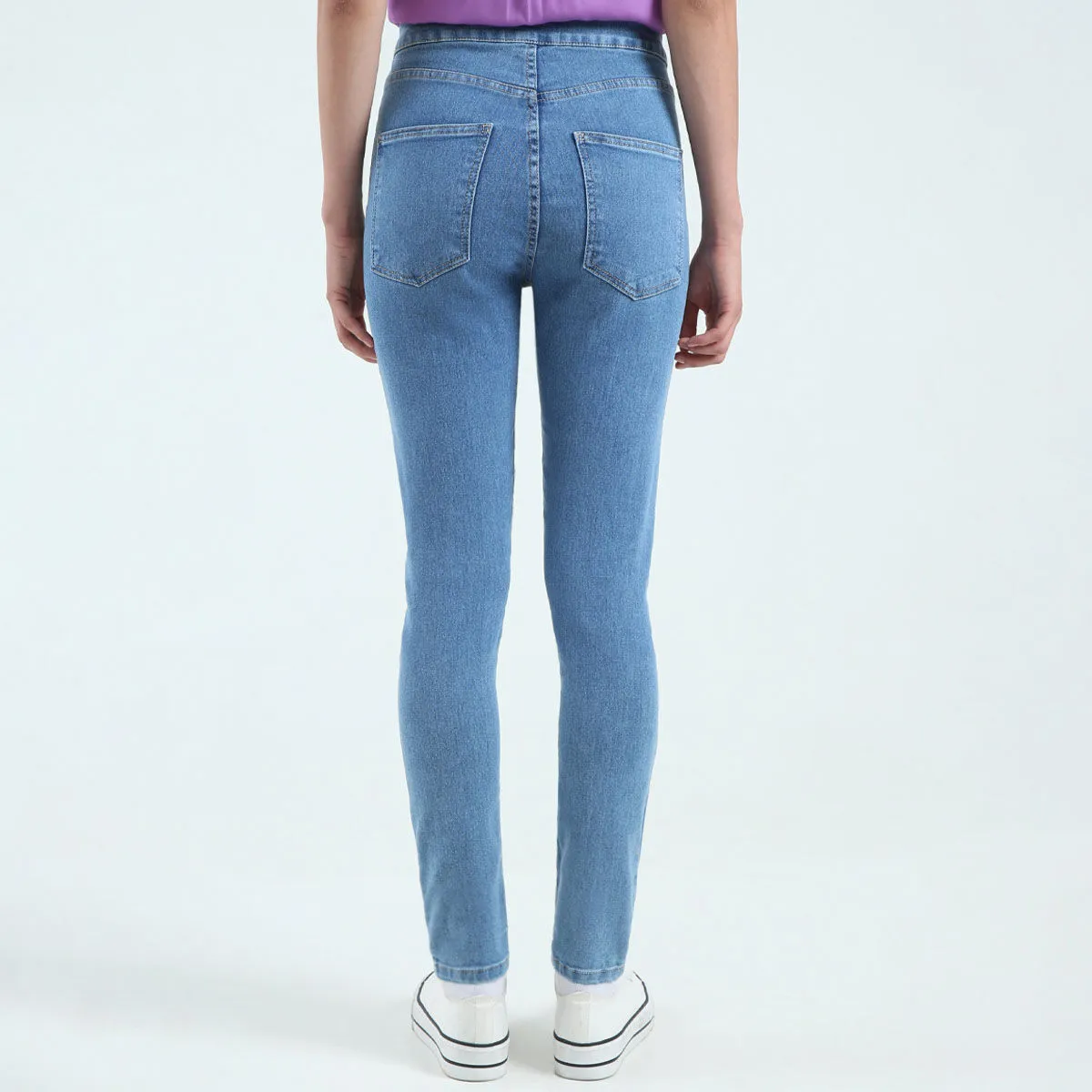 Jean Skinny Tiro Alto
