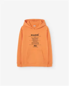 Losan Sudadera Niño Losan con capucha NARANJA 24013