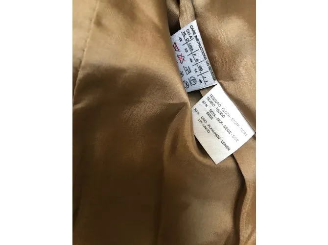 Max Mara traje de falda a cuadros Castaño Gris pardo 