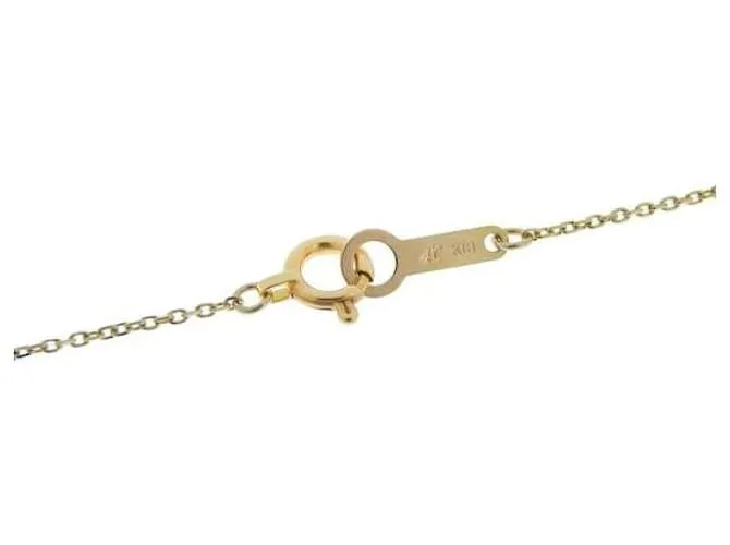 Otras joyas & Other Stories 4℃ Collar para mujer - Piedra rosa en K18 Oro rosa - Diseño sencillo en excelente estado Dorado 