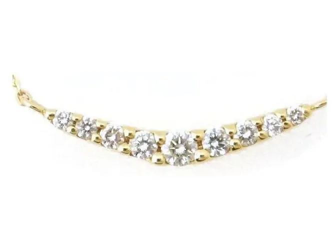 Otras joyas & Other Stories Collar de diamante K18YG de 0.2 ct en oro amarillo de 18k para mujeres en excelente estado Dorad