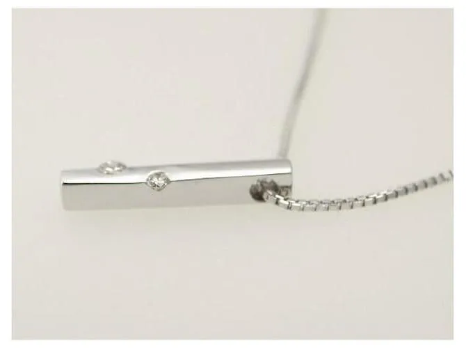 Otras joyas & Other Stories "Star Jewelry Bar  2PAG 0.06COLLAR CT, K18 Collar de plata para mujer en oro blanco y diama