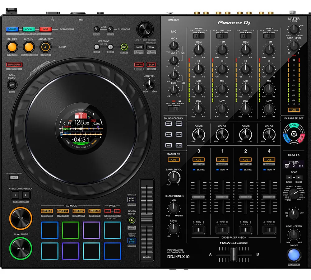 Pioneer DDJ-FLX10 Controlador de DJ de 4 canales