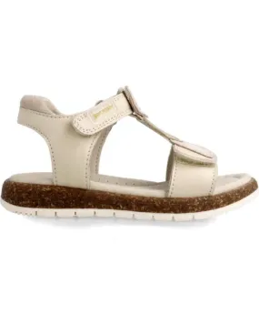 Sandalias de Niña GARVALIN SANDALIA HOJAS BEIGE