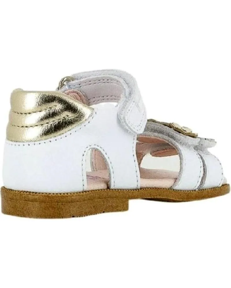 Sandalias PABLOSKY  de Niña SANDALIA FLORECITAS DORADAS 093200  BLANCO